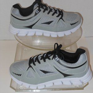 JAB MEN BLACK AND GRAY ATHLETIC SNEAKERS SIZE 7 MEDIUM